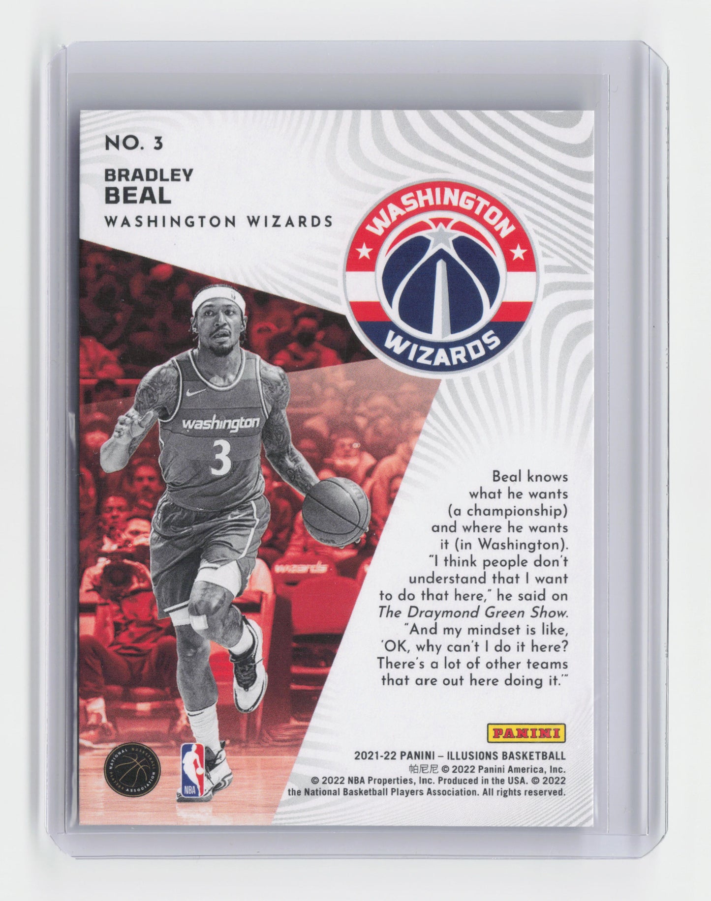 2021-22 BRADLEY BEAL Franchise Favorites Green 4/5 Illusions Wizards #3
