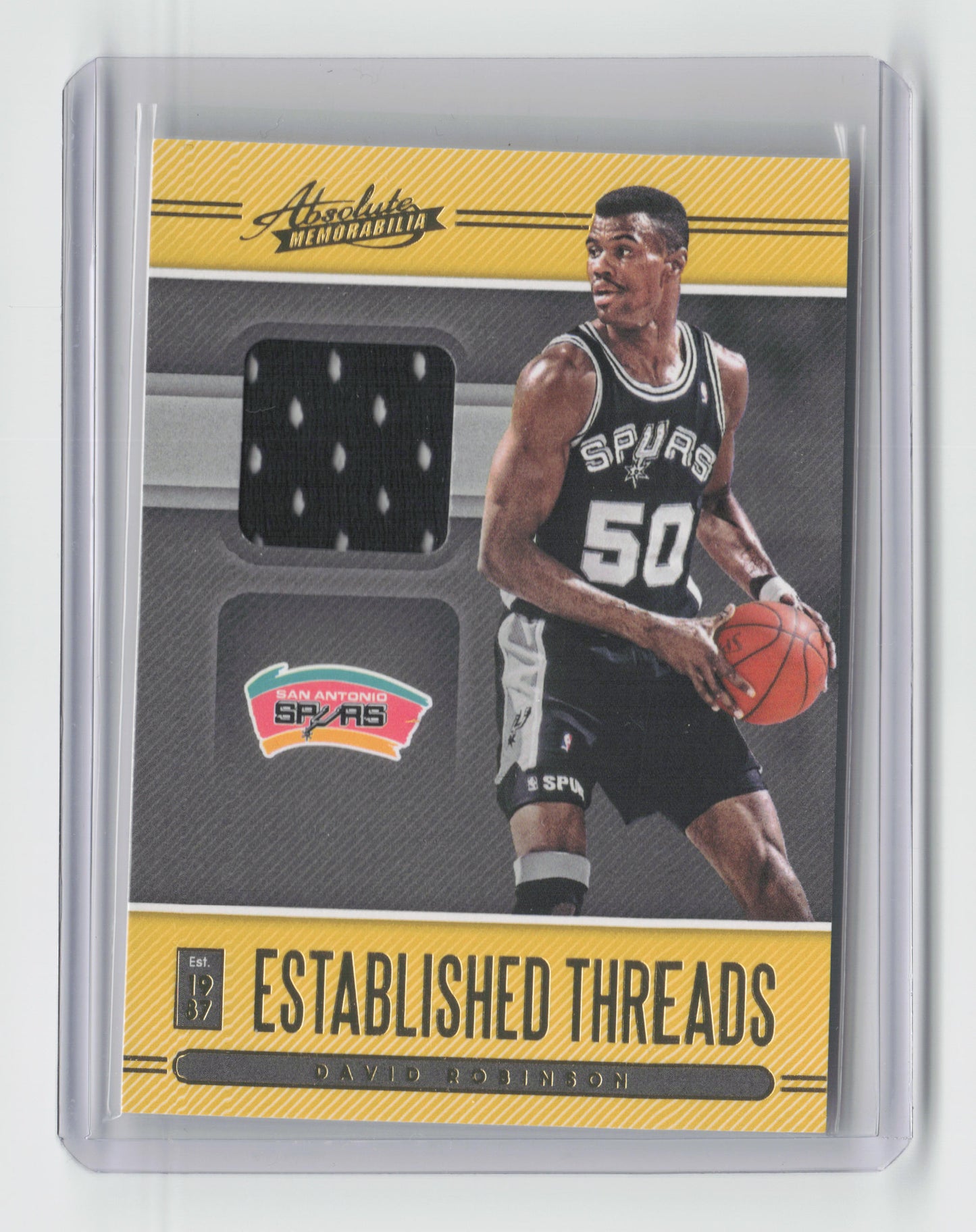 2020-21 DAVID ROBINSON Established Treads Material Absolute memorabilia Spurs