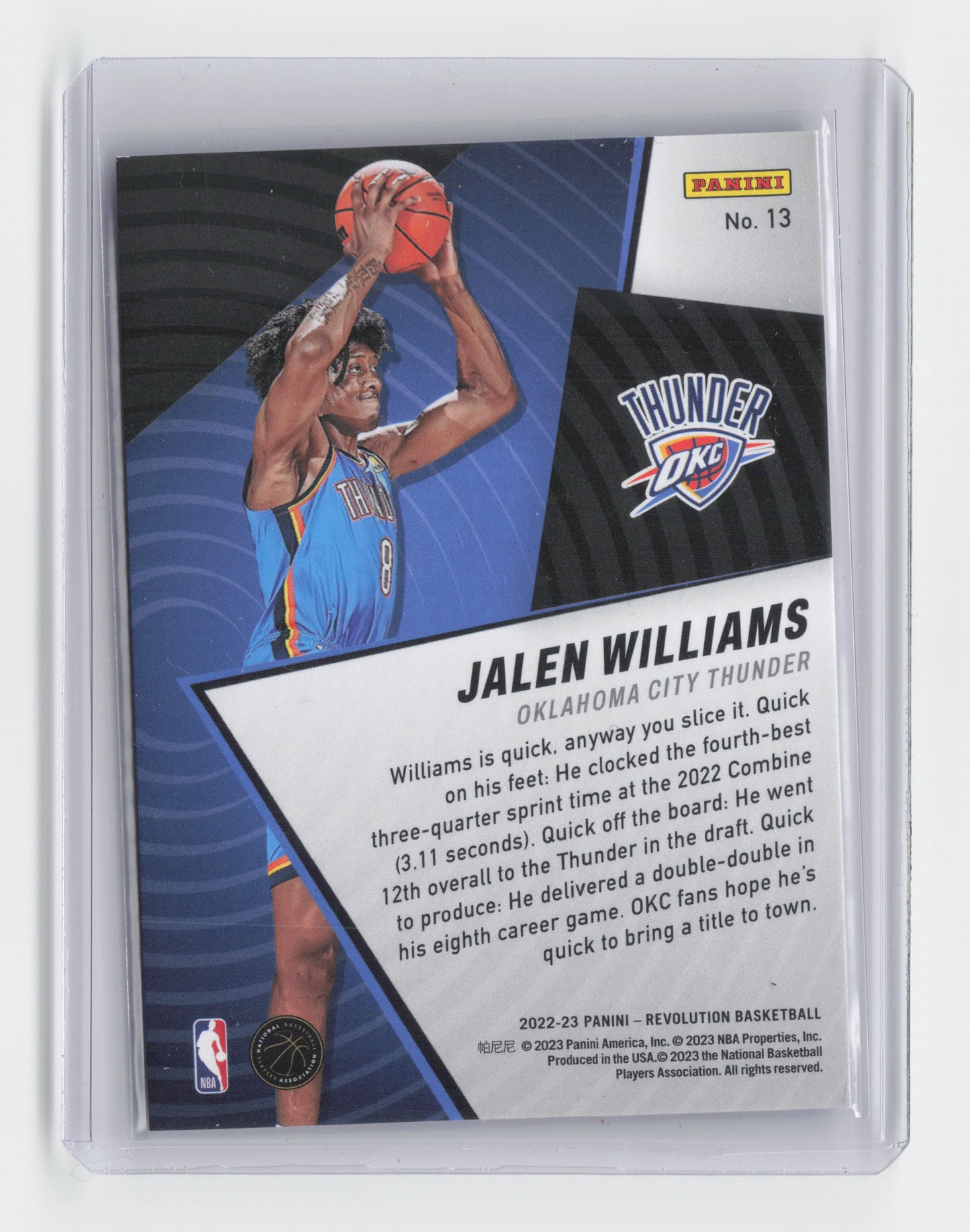 2022-23 - JALEN WILLIAMS - Shock Wave - Revolution - OKC - #13