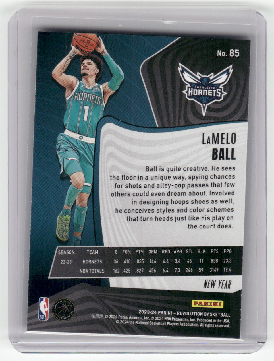 2023-24 LAMELO BALL Chinese New Year Ice Revolution Hornets #85