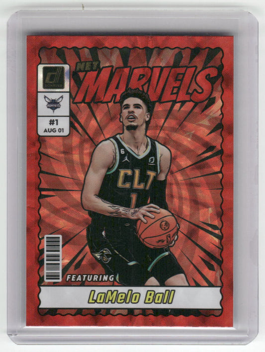 2023-24 LAMELO BALL Net Marvels Red Asia Scope Donruss #13