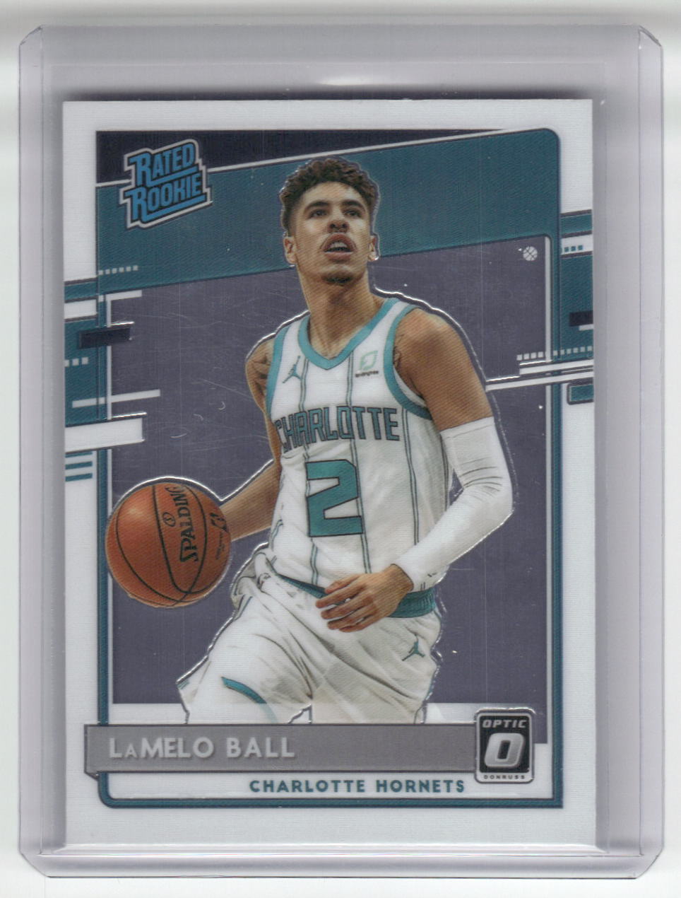 2020-21 LAMELO BALL Rated Rookie Optic Hornets #153