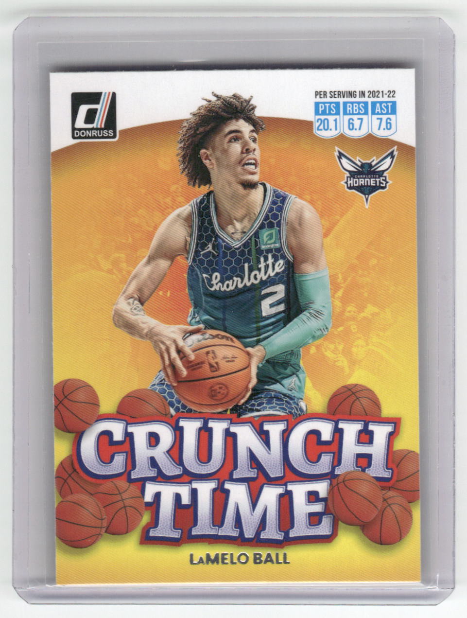 2022-23 LAMELO BALL Crunch Time Insert Donruss Hornets #6