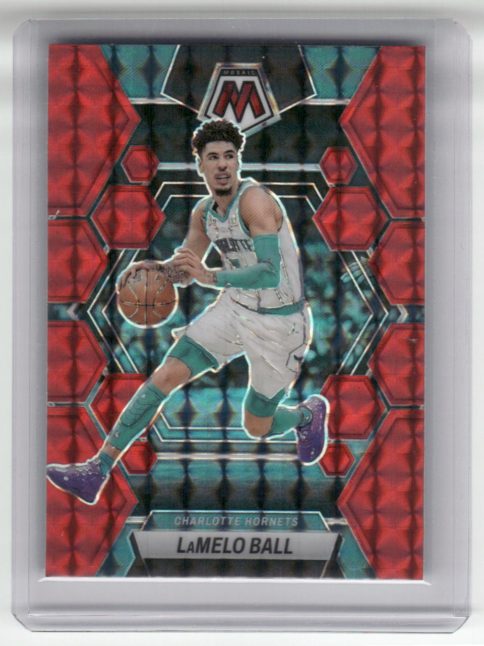 2022-23 LAMELO BALL Red Variation Mosaic Hornets #151