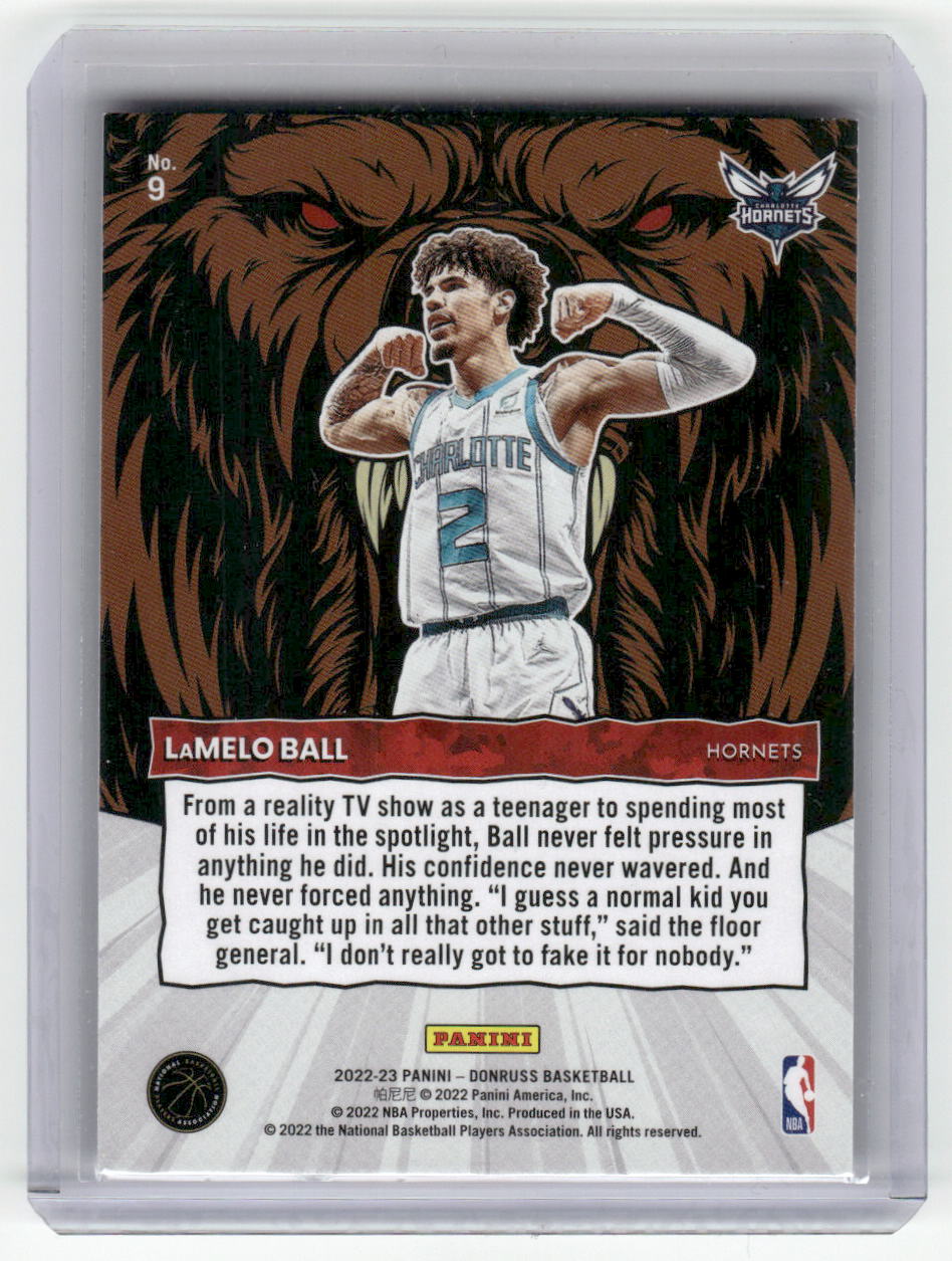 2022-23 LAMELO BALL Unleashed Insert Donruss Hornets #9