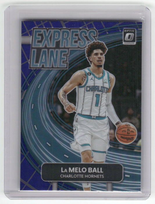 2022-23 LAMELO BALL Express Lane Purple Optic Hornets #11