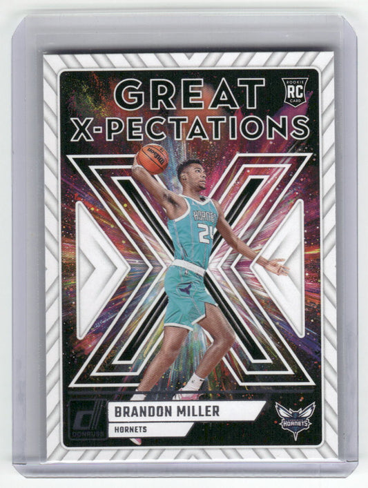 2023-24 BRANDON MILLER Great Expectations Hoops Hornets #2