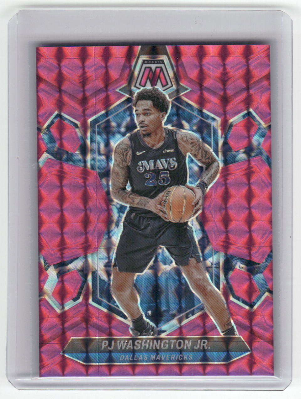 2023-24 PJ WASHINGTON JR. Pink 127/149 Mosaic Mavericks #80