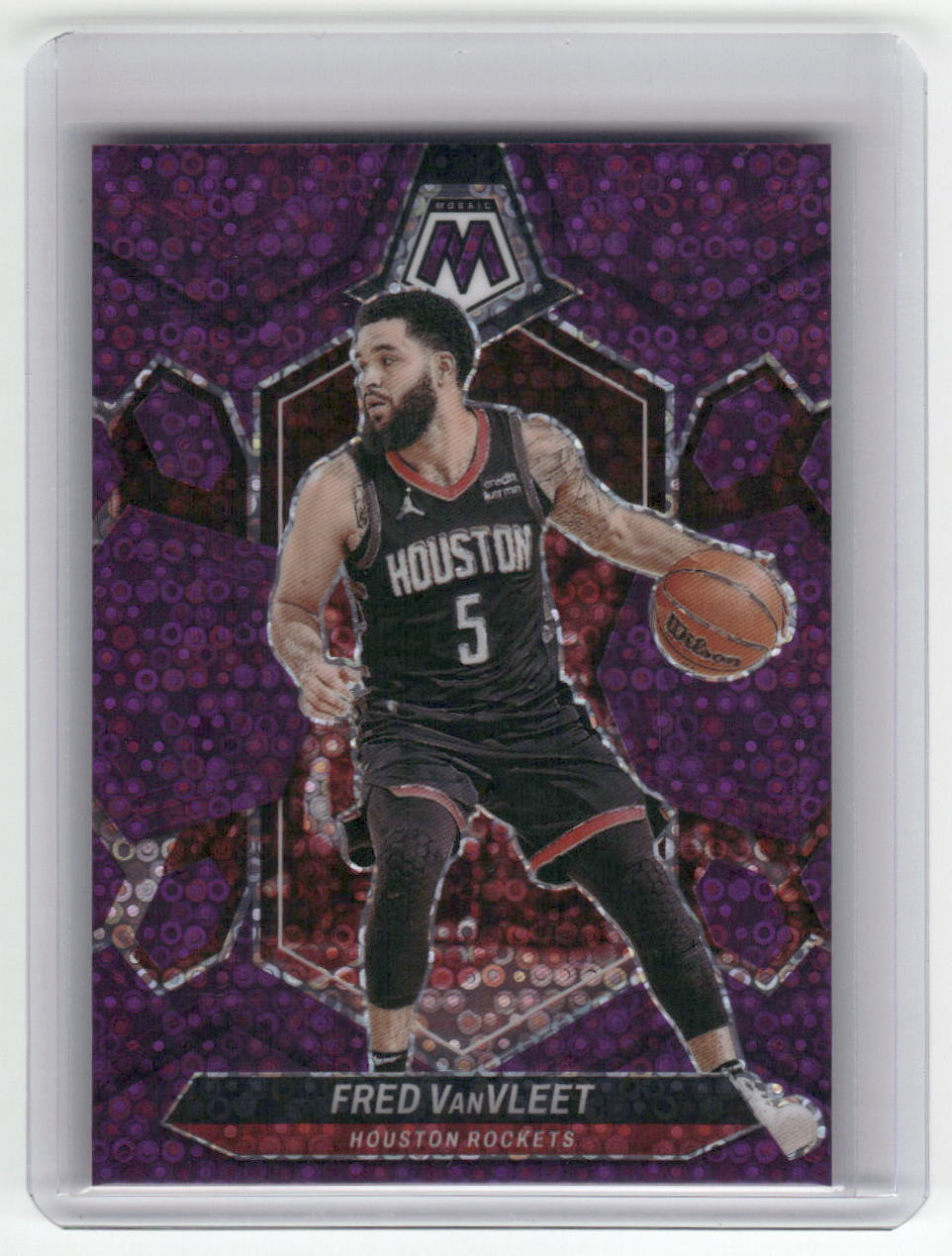 2023-24 FRED VanVLEET Purple Fast Break Disco 42/50 Rockets #140