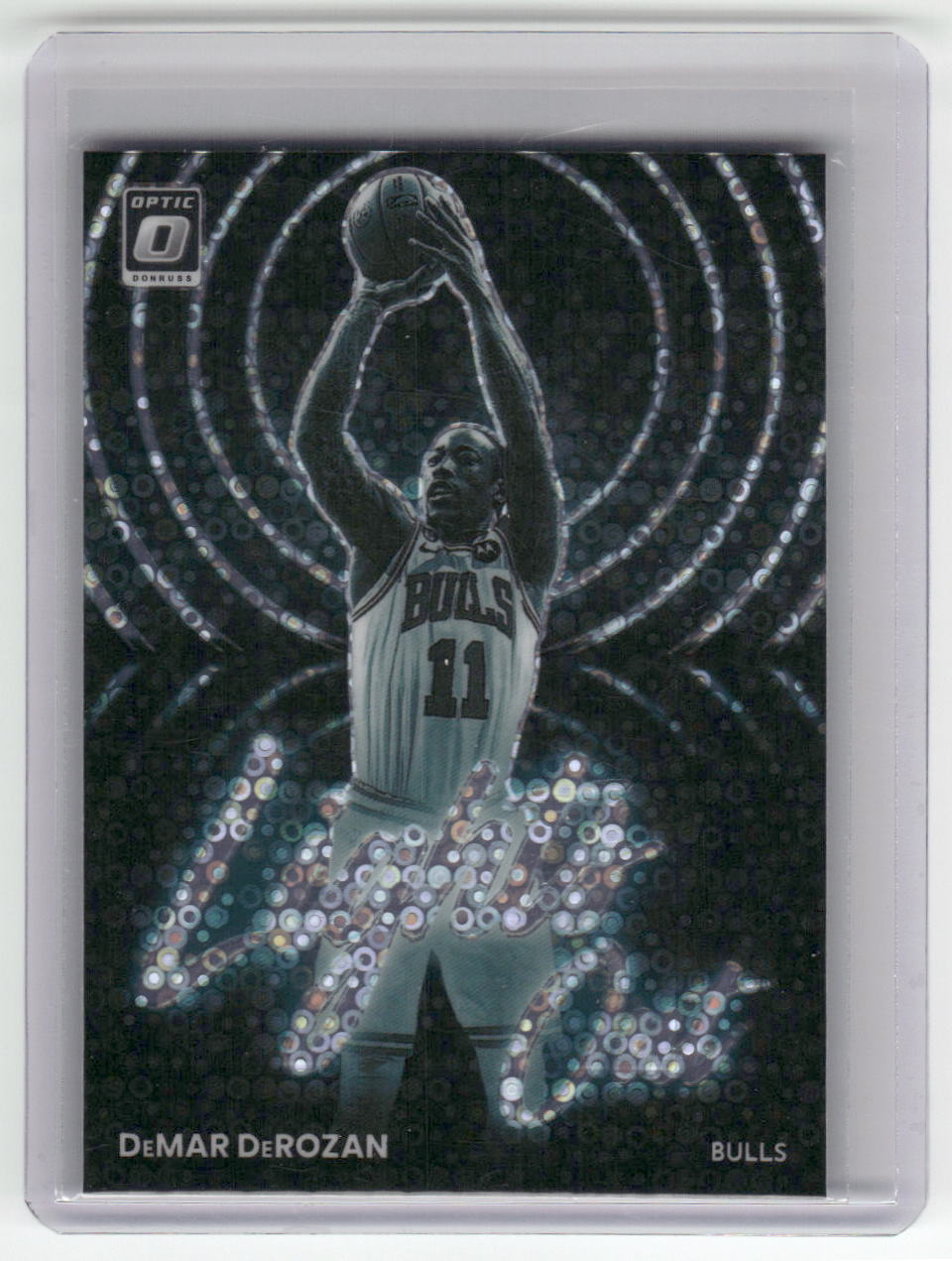 2022-23 DeMAR DeROZAN Lights Out Fast Break Insert Optic Bulls #15