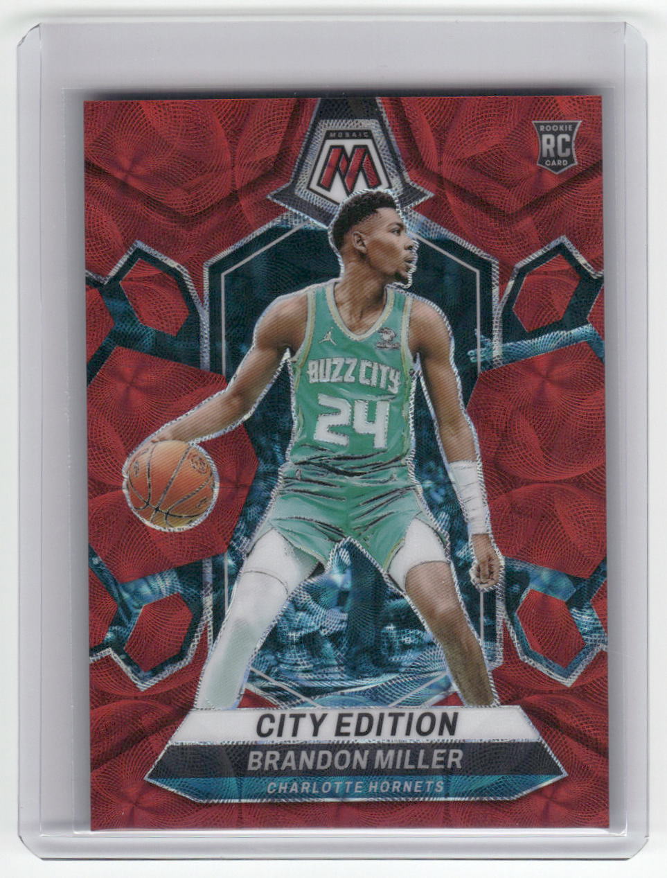2023-24 BRANDON MILLER Rookie Red 54/75 Mosaic Hornets #277