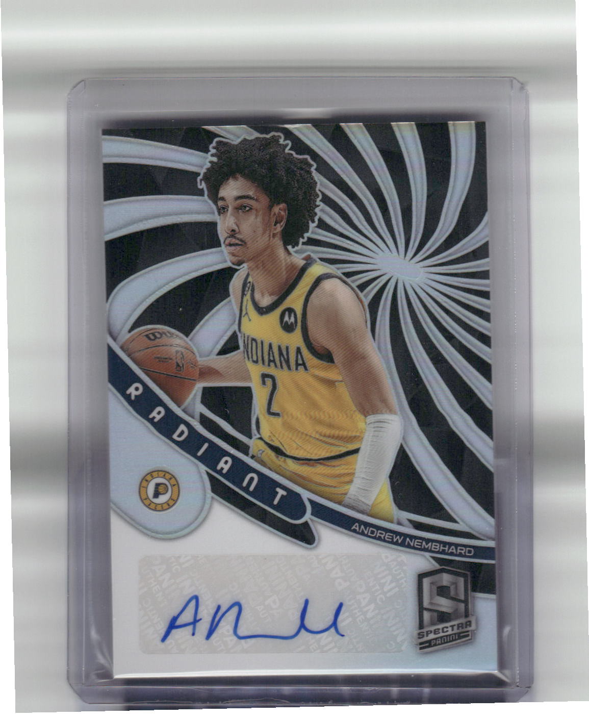 2022-23 ANDREW NEMBHARD Radiant Auto 34/99 Spectra Pacers RS-ANH
