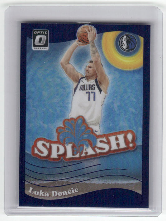 2022-23 LUKA DONCIC Purple Splash Insert Mavericks Donruss #5