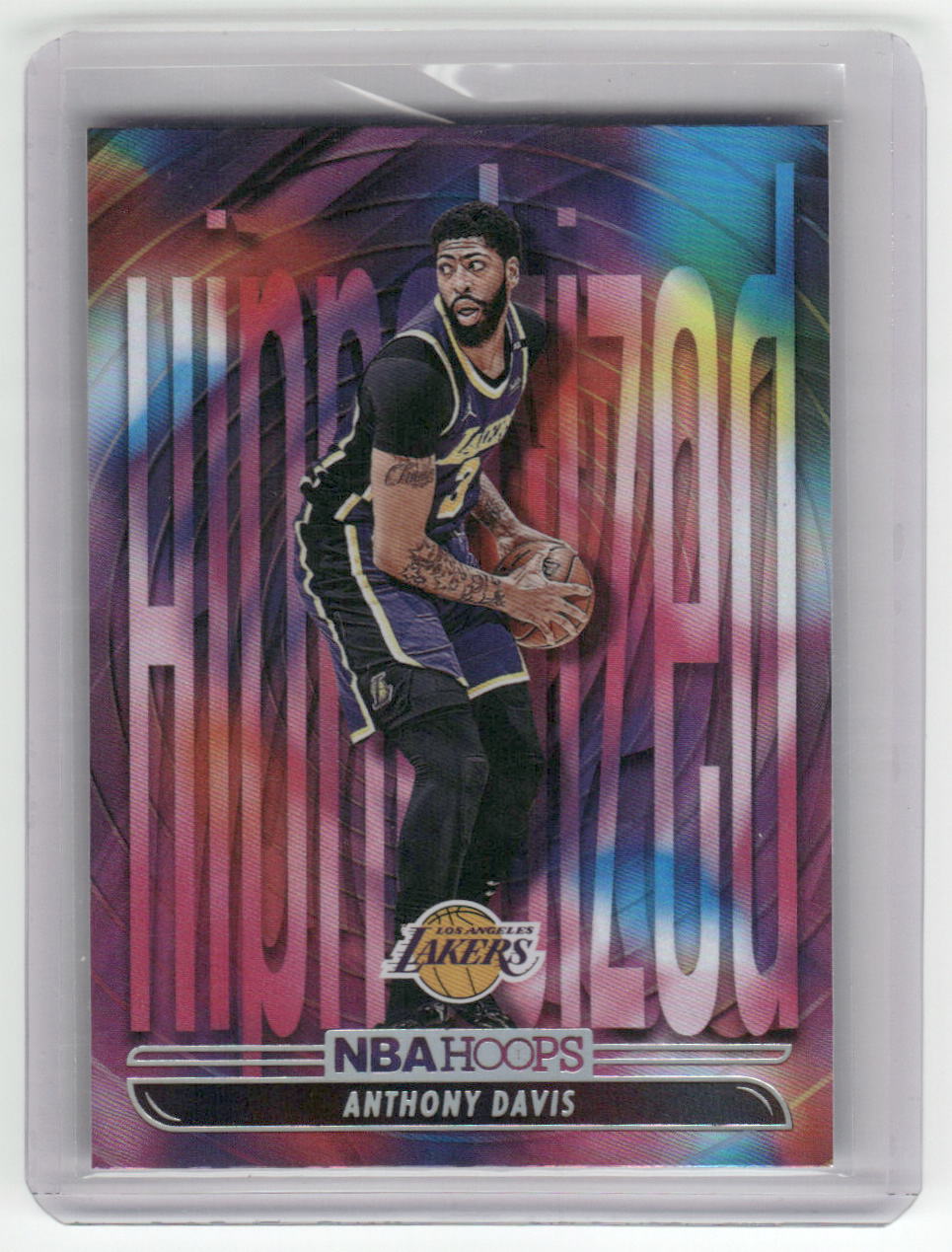 2021-22 ANTHONY DAVIS Hypnotized Holo Hoops Lakers #17