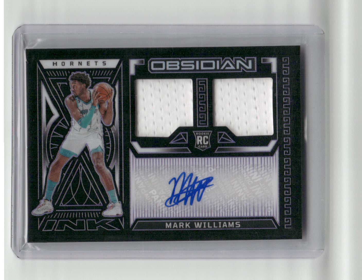2022-23 MARK WILLIAMS Ink RPA 09/75 Hornets Obsidian RJI-CMW