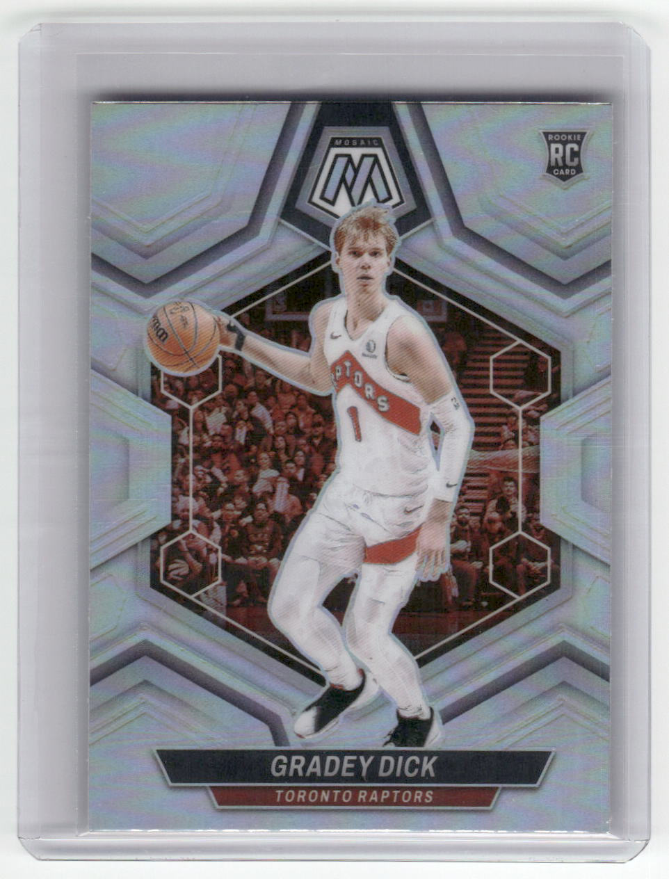 2023-24 GRADEY DICK Silver Rookie Mosaic Raptors #239