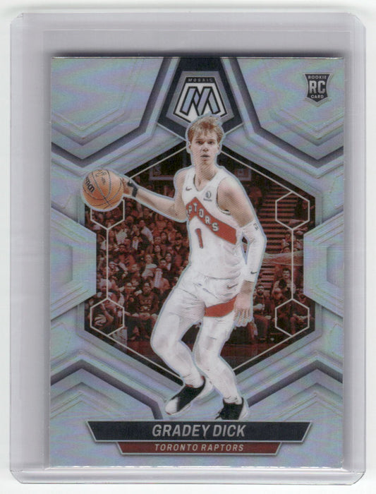 2023-24 GRADEY DICK Silver Rookie Mosaic Raptors #239