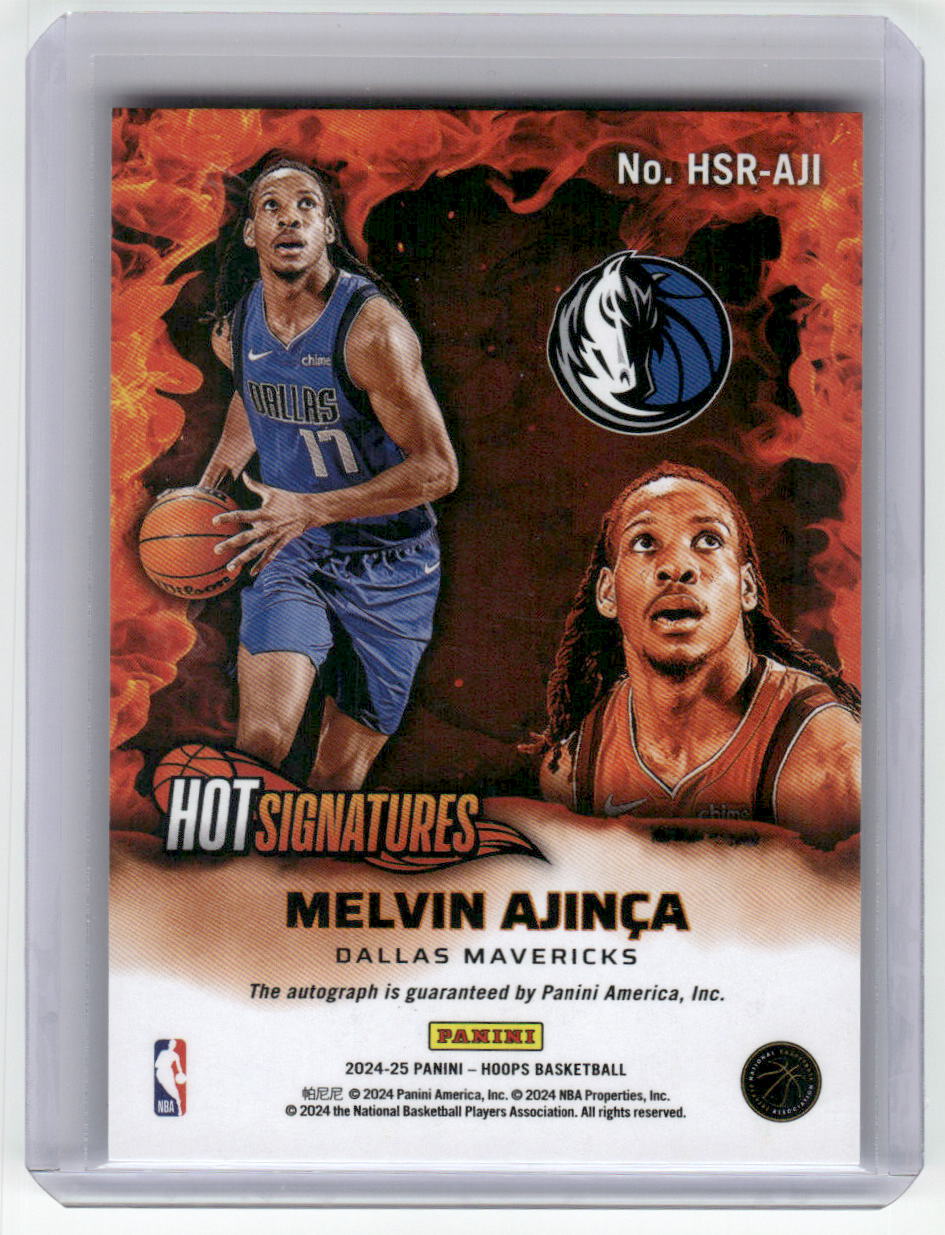 2024-25 MELVIN AJINCA Hot Signatures Hoops Mavericks HSR-AJI