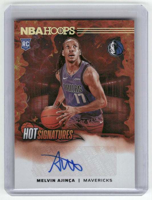 2024-25 MELVIN AJINCA Hot Signatures Hoops Mavericks HSR-AJI