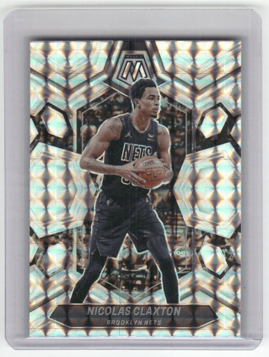 2023-24 NICOLAS CLAXTON Silver Mosaic Nets #179