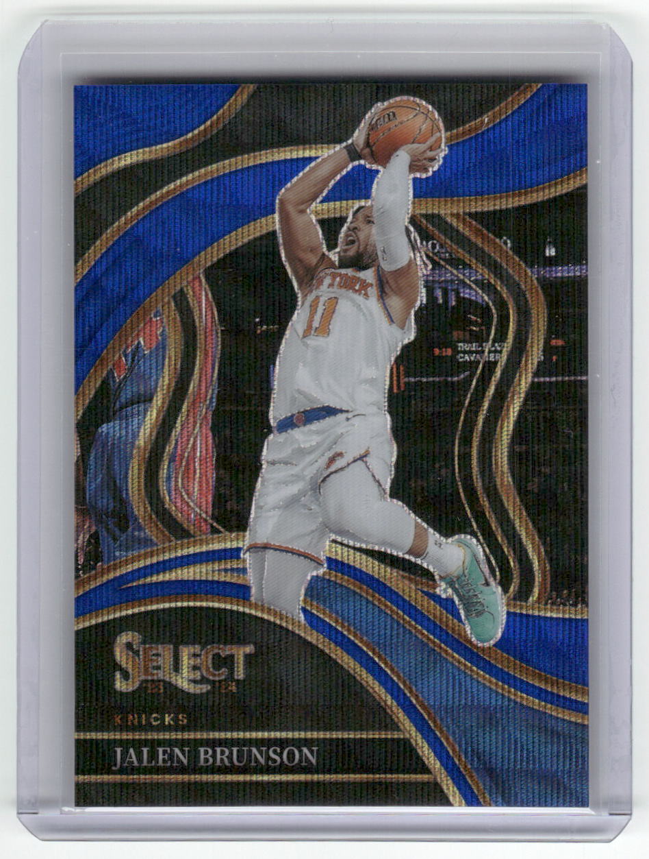 2023-24 JALEN BRUNSON Courtside blue wave 62/75 Select Knicks #207