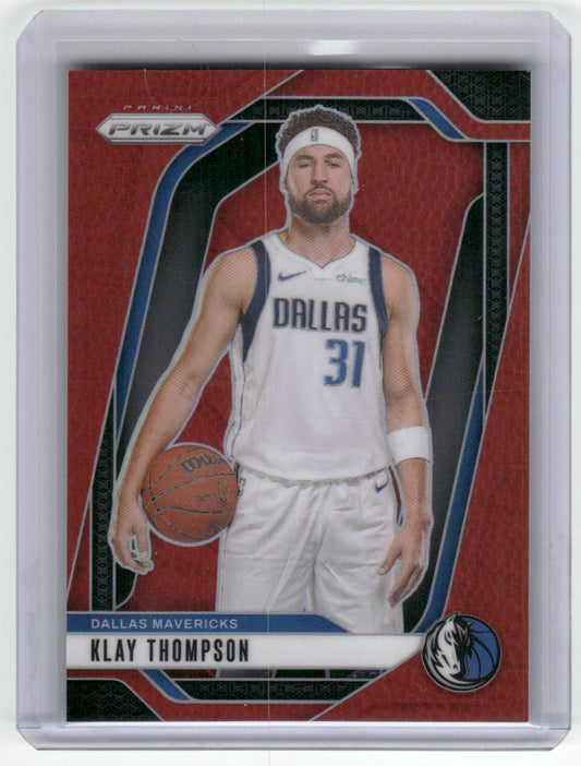 2024-25 KLAY THOMPSON Red Prizm 75/225 Mavericks #107