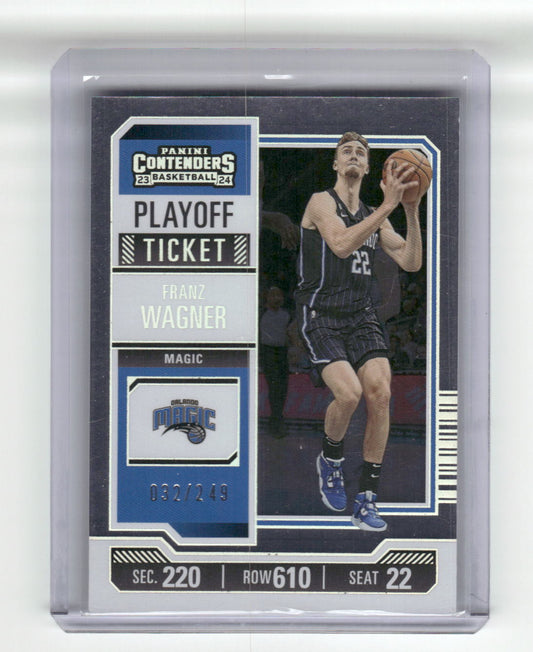 2023-24 FRANZ WAGNER Silver Playoff Ticket 32/249 Contenders #97