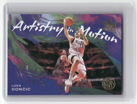 2021-22 LUKA DONCIC Artistry In Motion Court Kings Mavs #3