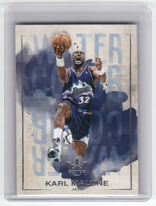 2024-25 KARL MALONE Water Color Court Kings Jazz #27
