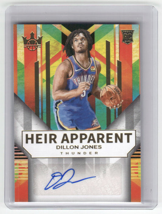2024-25 DILLON JONES Heir Apparent Auto 5/125 Court Kings OKC