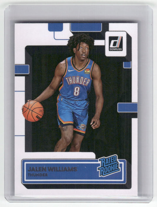 2022-23 JALEN WILLIAMS Rated Rookie Donruss OKC #212