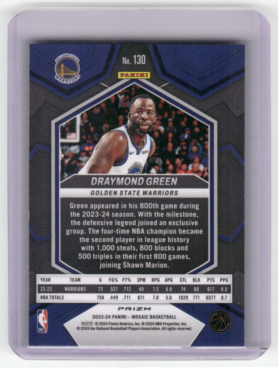 2023-24 DRAYMOND GREEN Red Mosaic Warriors #130