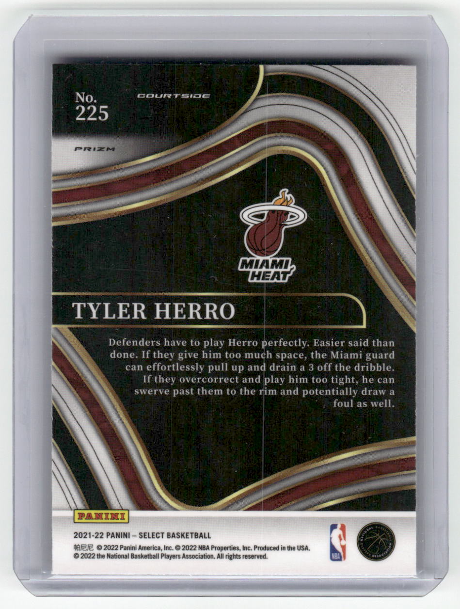 2021-22 TYLER HERRO Courtside Red Wave Select Heat #225
