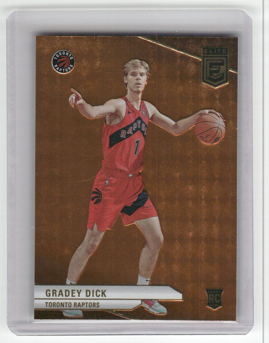 2023-24 GRADEY DICK Rookie Orange Elite Raptors #202