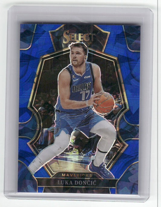 2022-23 LUKA DONCIC Premier Level Blue Cracked Ice Select #151