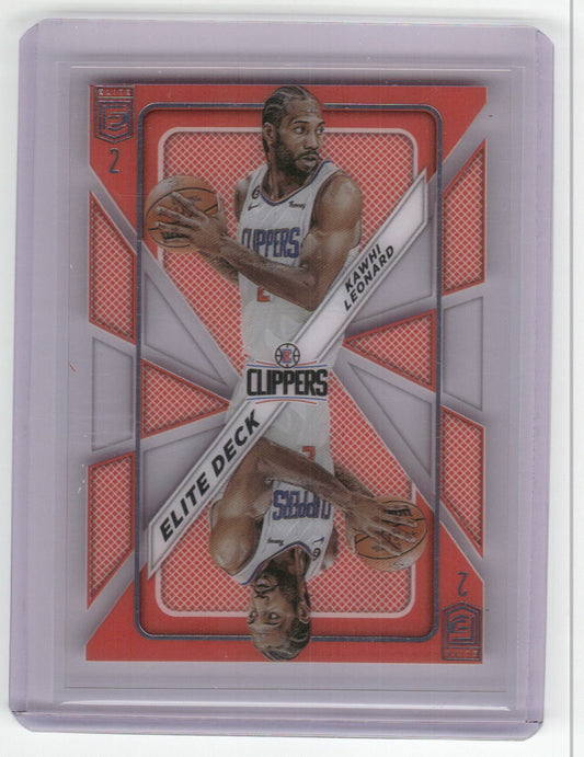 2023-24 KAWHI LEONARD Elite Deck Acetate Elite Clippers #12