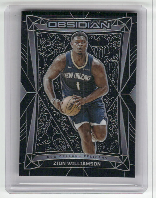 2023-24 ZION WILLIAMSON - Base Silver - Obsidian - Pelicans #127