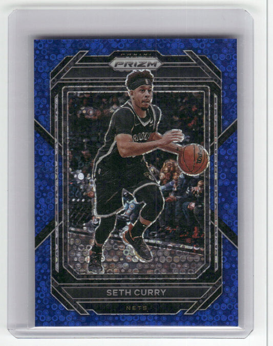 2022-23 SETH CURRY Blue Disco 148/150 Prizm Nets #19