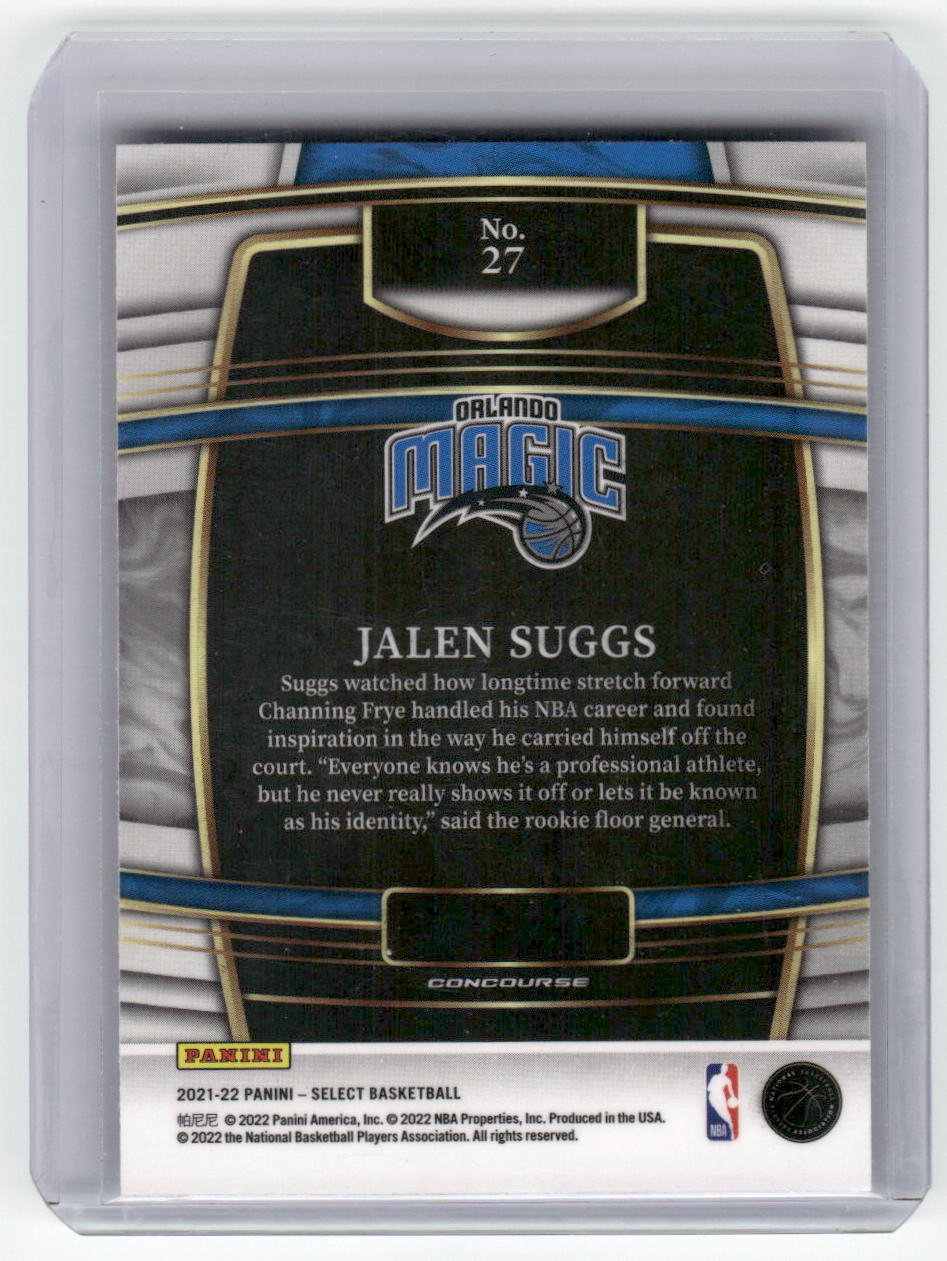 2021-22 JALEN SUGGS Rookie Concourse Select Magic #27