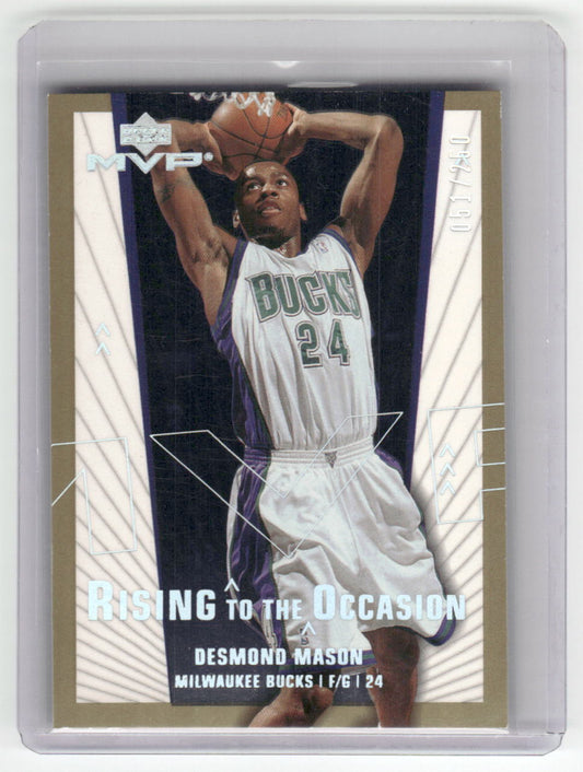 2001-2002 DESMOND MASON Rising To The Occasion 51/250 Upper Deck
