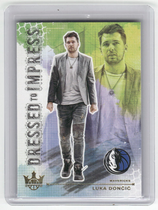 2021-22 LUKA DONCIC Dressed To Impress Court Kings Mavs #1