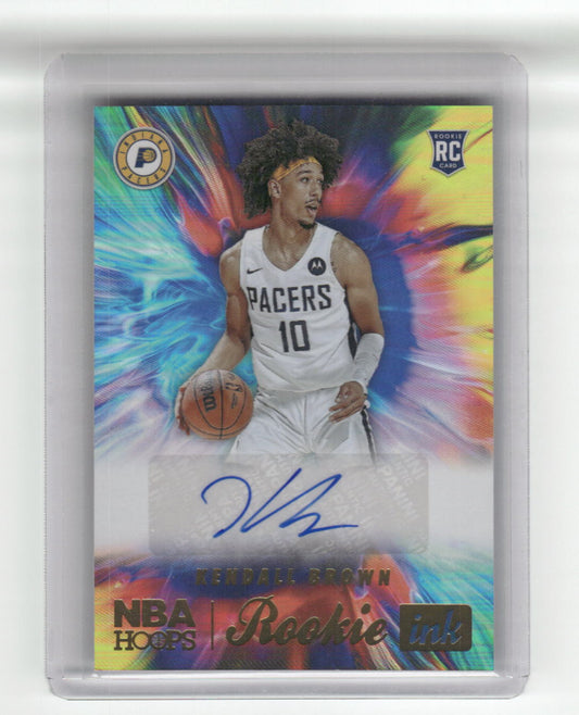 2022-2023 KENDALL BROWN Rookie Ink Hoops Pacers RI-KDB