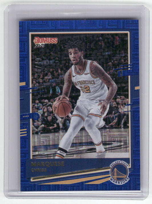 2020-21 MARQUESE CHRISS Choice Infinite Blue 16/49 Warriors #142