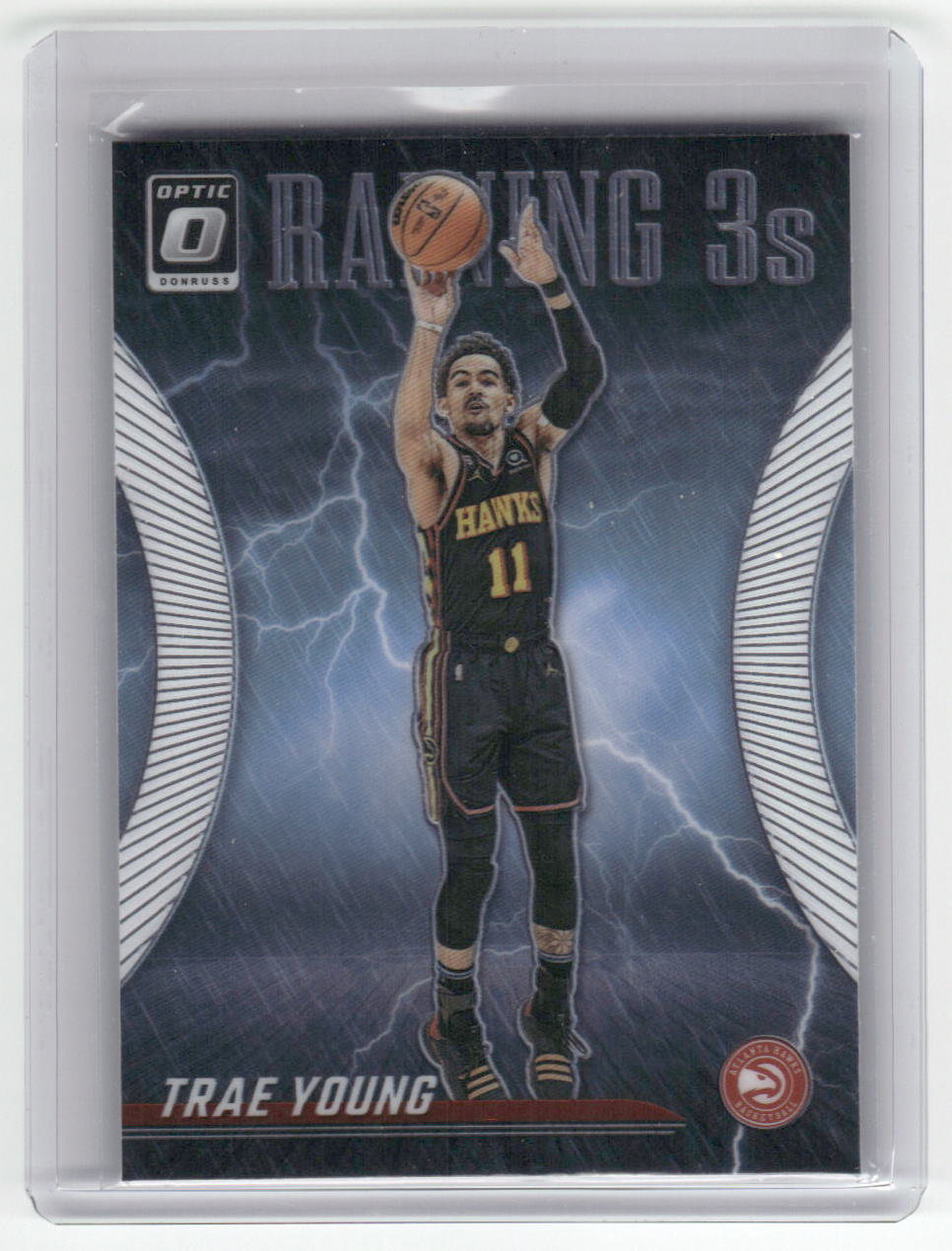 2023-24 TRAE YOUNG Raining 3s Optic Hawks #19