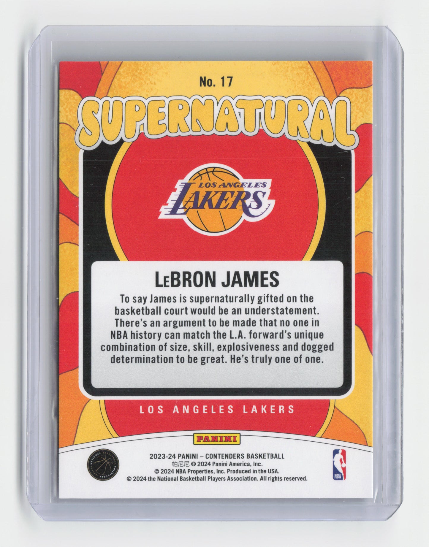 2023-24 LEBRON JAMES Supernatural Contenders Lakers #17