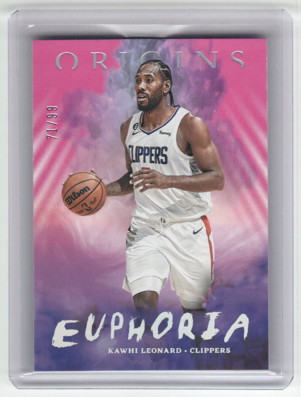2022-23 KAWHI LEONARD Euphoria Pink 71/99 Origins Clippers #5