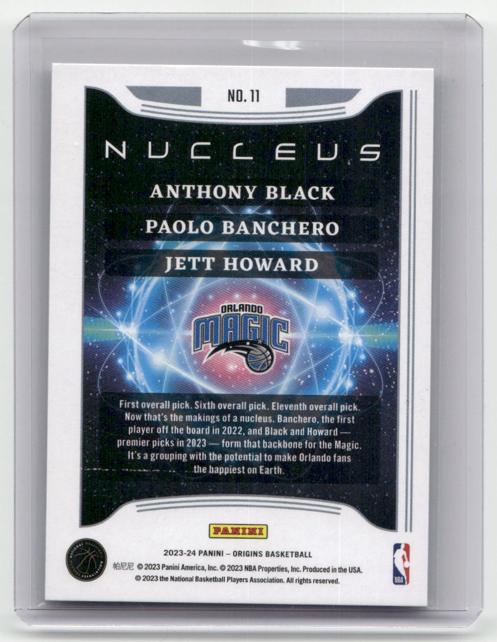2023-24 Paolo Banchero/Anthony Black/Howard Nucleus Origins #11