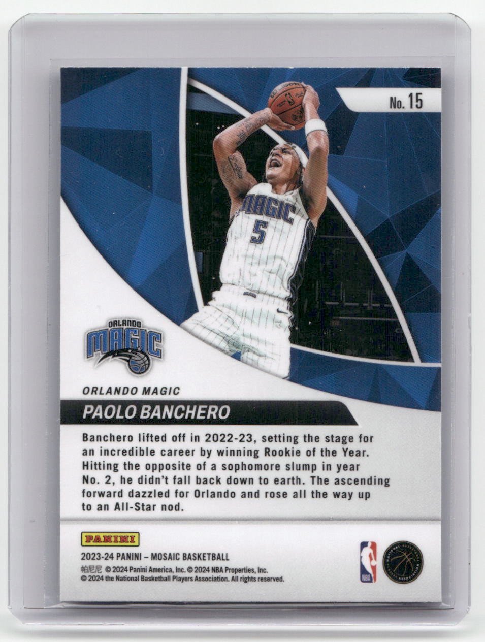 2023-24 PAOLO BANCHERO Elevate Mosaic Magic #15