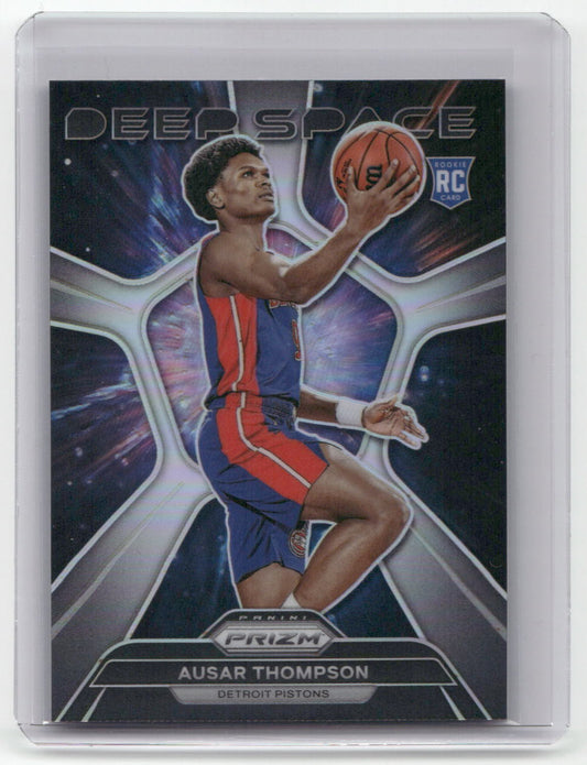 2023-24 AUSAR THOMPSON Rookie Deep Space Holo Prizm Pistons - #5