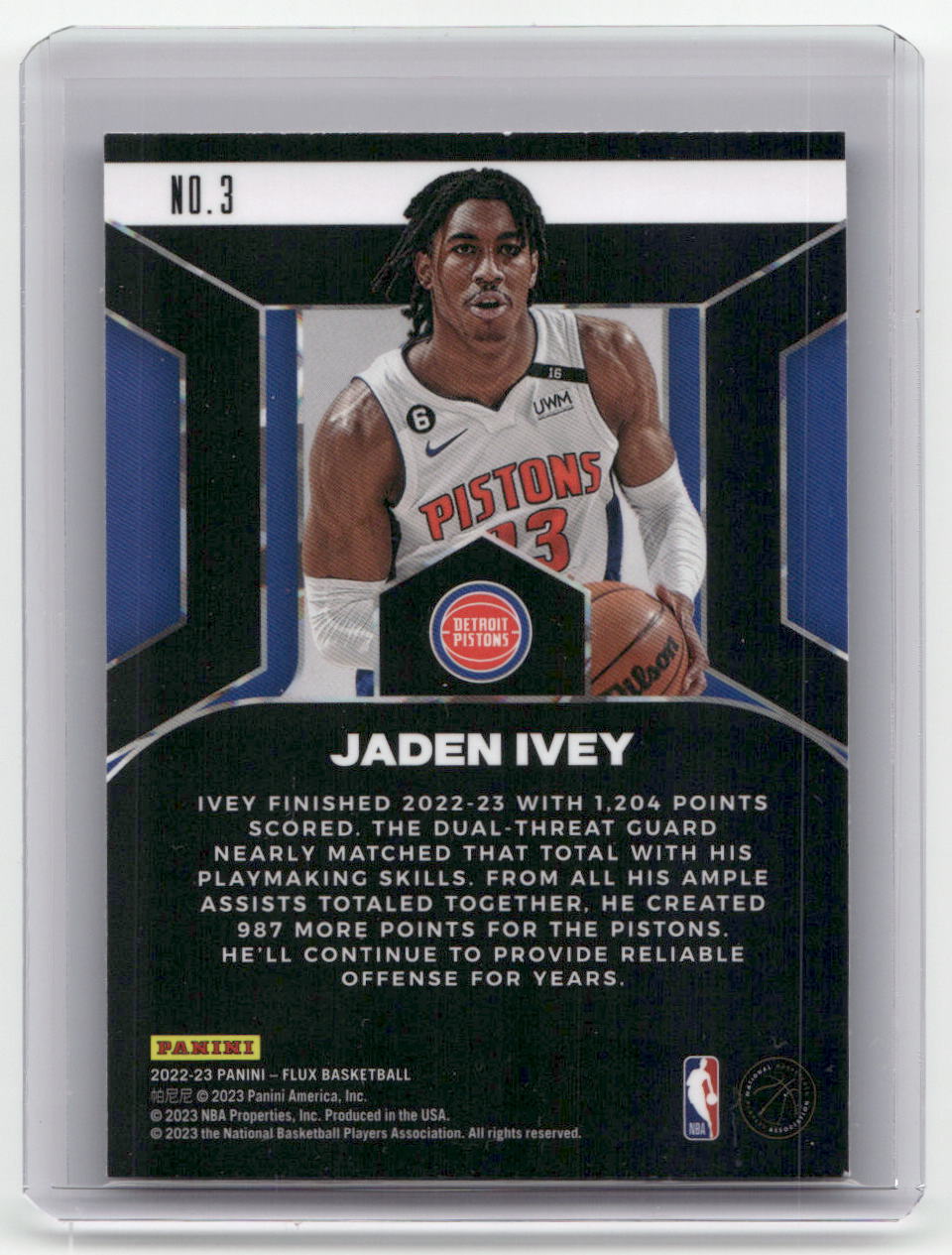 2022-23 JADEN IVEY Influx Insert Flux Pistons #3